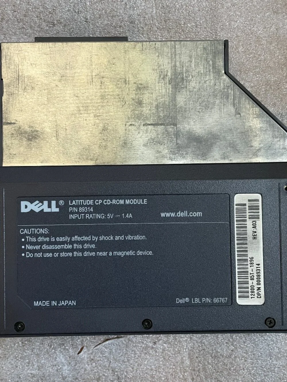 Dell Latitude CP CD-ROM Module P/N 89314
